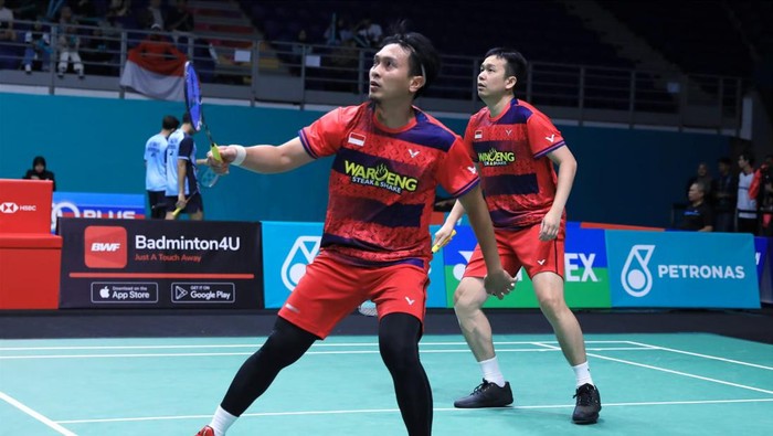 Hendra Setiawan/Mohammad Ahsan gagal di India Open 2023 karena lawan lebih kuat. (Foto: dok. PBSI) Hendra Setiawan/Mohammad Ahsan gagal di India Open 2023 karena lawan lebih kuat. (Foto: dok. PBSI)