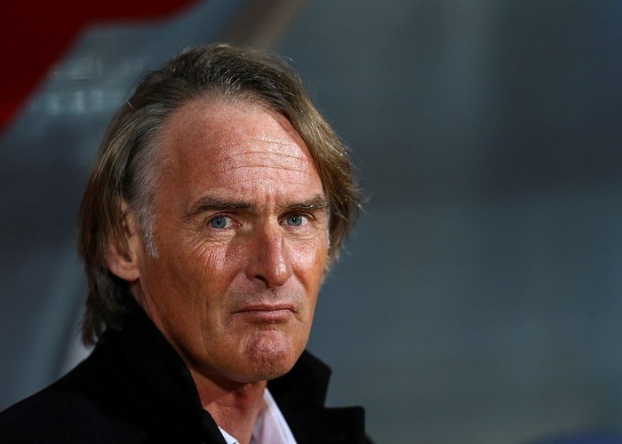 KARABUK, TURKEY - JANUARY 21: Head coach of Galatasaray Olde Riekerink is seen during the Turkish Spor Toto Super Lig football match between Kardemir Karabukspor and Galatasaray in Karabuk, Turkey on January 21, 2017. (Photo by Ercin Top/Anadolu Agency/Getty Images)