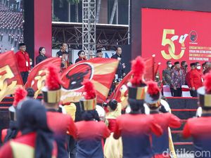 Merah Meriah HUT ke-50 PDI Perjuangan