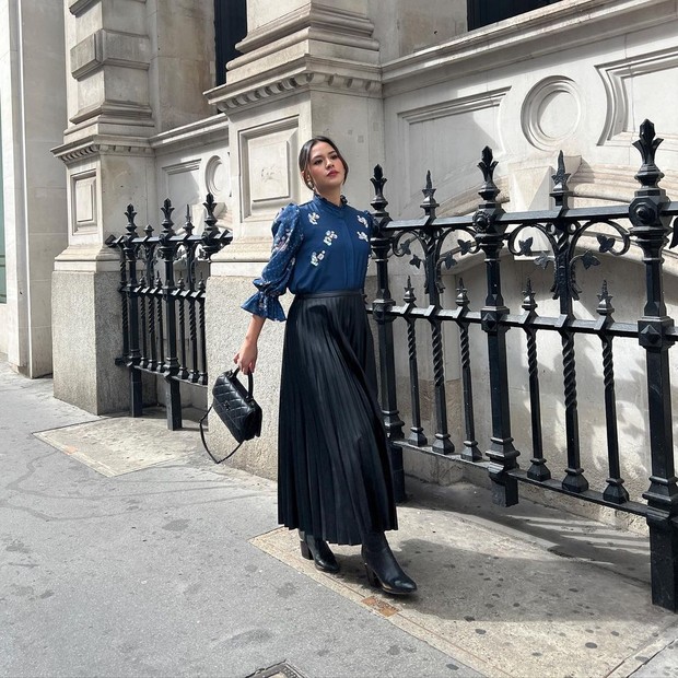 Outfit kencan ala Raisa. Foto: Instagram.com/raisa6690