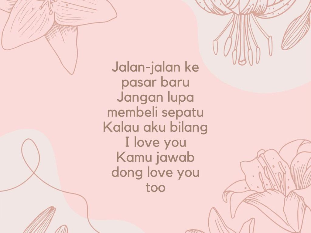 25 Pantun Gombal yang Lucu sampai Uwu, Bikin Doi Makin Sayang 25 Pantun Gombal yang Lucu sampai Uwu, Bikin Doi Makin Sayang