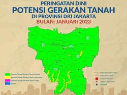 15 Wilayah DKI Ada Potensi Tanah Gerak, Ini Ciri Lokasi Rawan Longsor