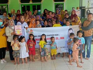 Tekan Stunting, Legislator Gerindra Bagi-bagi Sembako di Banyumas