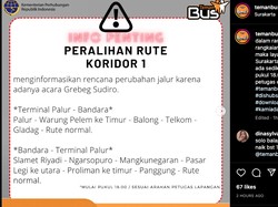Catat Lur! Ada Perubahan Rute BST Koridor 1 Mulai Hari Ini