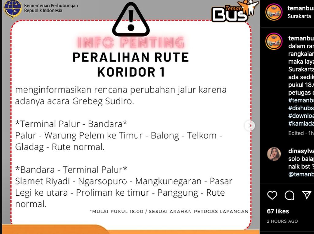 Catat Lur! Ada Perubahan Rute BST Koridor 1 Mulai Hari Ini Catat Lur! Ada Perubahan Rute BST Koridor 1 Mulai Hari Ini