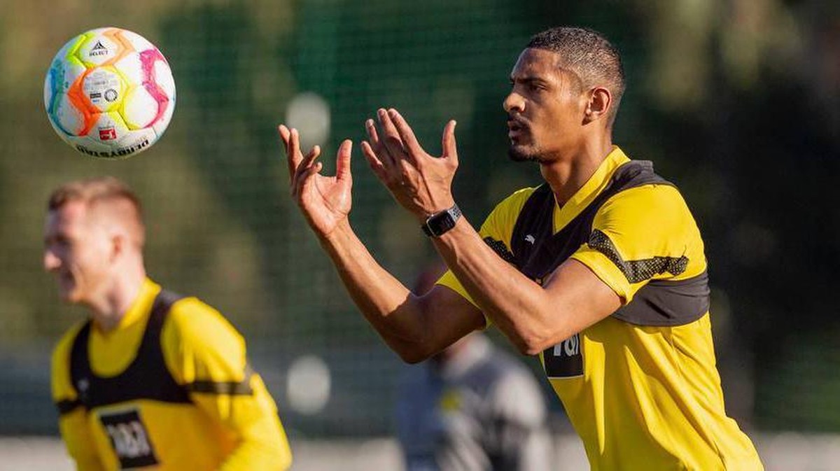 Haller sudah berlatih bersama Dortmund. Foto: Dok. Borussia Dortmund