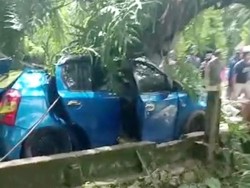 Tragis Pohon Tumbang Tewaskan Pengendara Mobil di Gowa