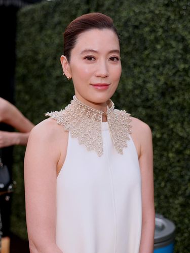 LOS ANGELES, CALIFORNIA - SEPTEMBER 12: 74th ANNUAL PRIMETIME EMMY AWARDS -- Pictured: (l-r) Hoyeon, Lim Se-ryung arrive to the 74th Annual Primetime Emmy Awards held at the Microsoft Theater on September 12, 2022. -- (Photo by Christopher Polk/NBC via Getty Images)