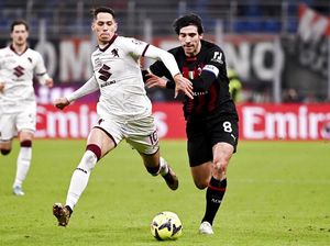 Coppa Italia: Milan Disingkirkan 10 Pemain Torino