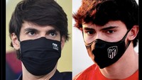 Netizen ini pun yakin sekali bahwa Kaka adalah sosok di foto kiri sedangkan Joao Felix yang kanan. Foto: dok. Twitter