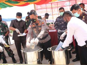 Polres Anambas Musnahkan Kokain Tak Bertuan Senilai Rp 64 Miliar