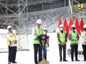 Jokowi Resmikan Pengatapan Stadion Indoor Baru GBK, Habiskan Rp 639 M