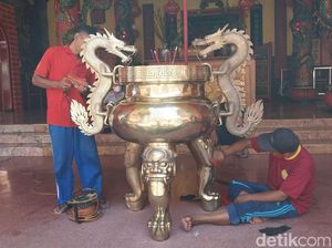 Kelenteng Eng An Kiong Kota Malang Berbenah Jelang Imlek