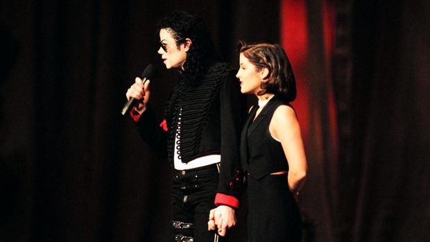 Michael Jackson and Lisa Marie Presley (Photo by Jeff Kravitz/FilmMagic)