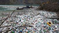 Kotor! Tumpukan Sampah Padati Danau di Serbia