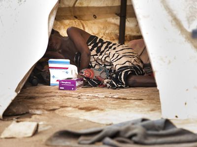 Potret Pasien Kolera yang Diisolasi di Malawi