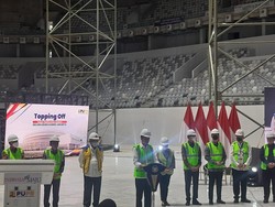 Jokowi Hadiri Pengatapan Stadion Indoor GBK, Tegaskan Komitmen ke Jakarta