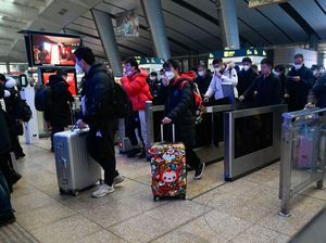 Potret Jutaan Warga China Mudik Jelang Tahun Baru Imlek 2023