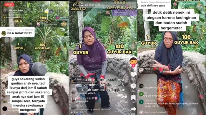 Viral TikTok mandi lumpur.