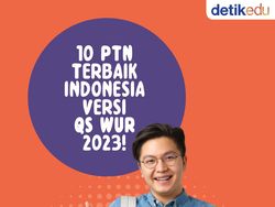 Infografis: 10 PTN Terbaik Indonesia Versi QS WUR 2023!