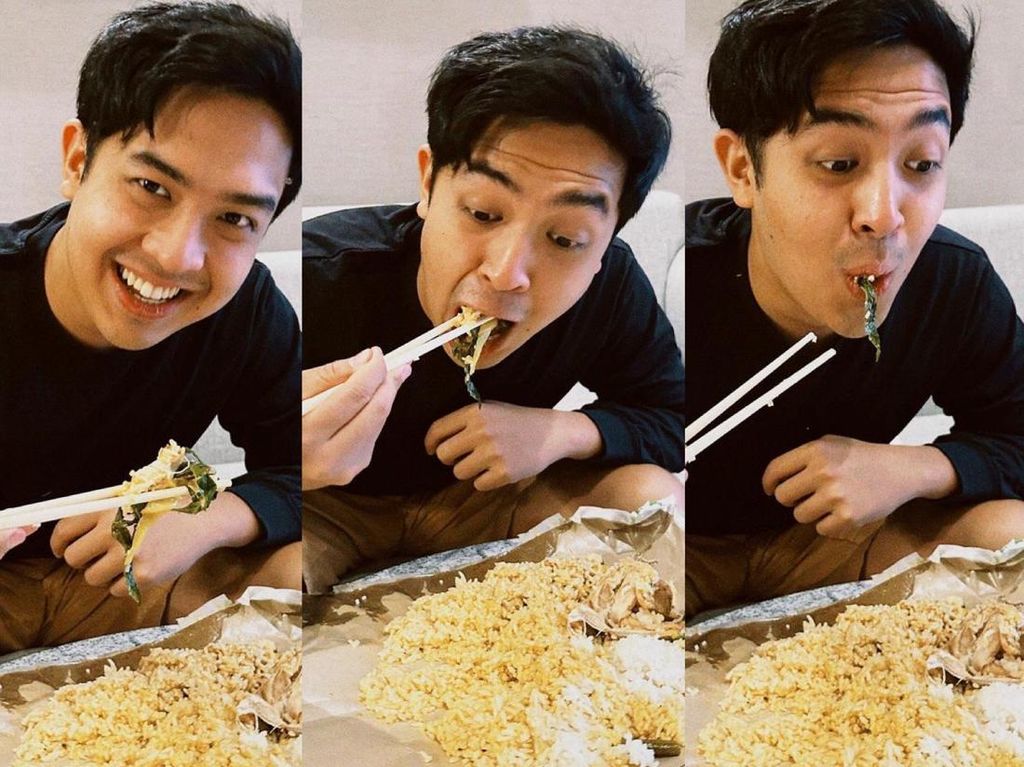Bukan Pakai Tangan, Jerome Polin Makan Nasi Padang Pakai Sumpit! Bukan Pakai Tangan, Jerome Polin Makan Nasi Padang Pakai Sumpit!