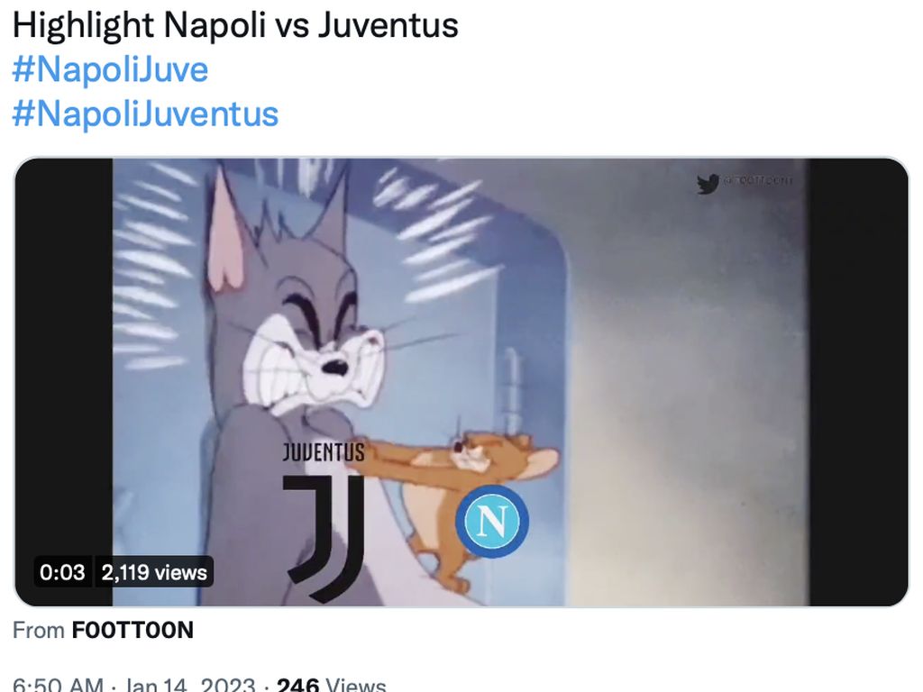 Meme Kocak Juventus Babak Belur Dihajar Napoli