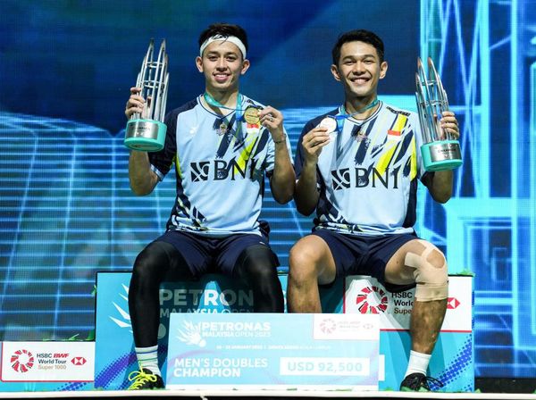 Kalahkan Ganda China, Fajar/Rian Juara Malaysia Open 2023