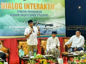 Sandiaga Disambati Pelaku UMKM Situbondo Ribetnya Urus Label Halal Sandiaga Disambati Pelaku UMKM Situbondo Ribetnya Urus Label Halal