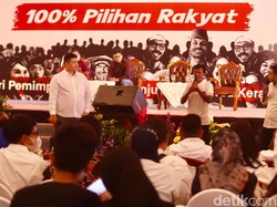 Riuh Nama Prabowo dan Ganjar Pranowo Dielu-elukan di Musra ke-XIII Jatim