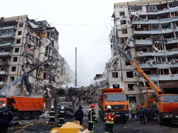 Apartemen di Dnipro Ukraina Hancur Dirudal Rusia