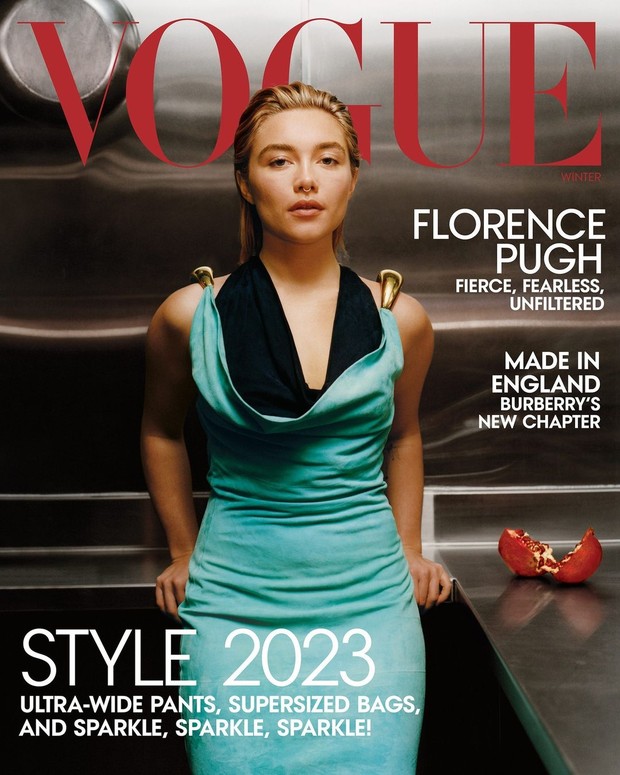 Florence Pugh di cover Vogue Winter 2023/