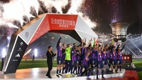 Barcelona menang 3-1 dan berhak atas trofi Piala Super Spanyol.  