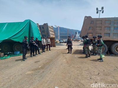 Suasana Kawasan PT GNI Dikawal Ketat TNI-Polri Usai Bentrokan Maut