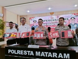 Sembunyikan Sabu di CD, 5 Sindikat Narkotika Dibekuk di Mataram