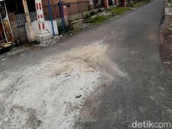 Lubang Menganga di Kawasan Perumahan Dosen Nommensen Sudah Ditutup