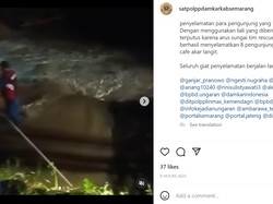 Hujan Lebat di Ungaran, Pengunjung Kafe Sempat Terjebak Banjir