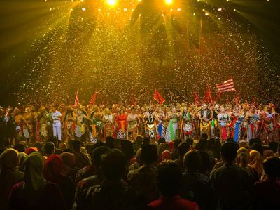 Aksi Memukau Panglima TNI-Kapolri Mainkan Wayang Orang Pandawa Boyong