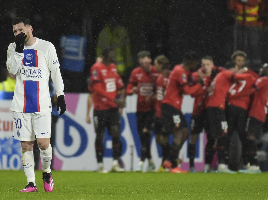 Rennes Vs PSG: Lionel Messi dkk Tumbang 0-1