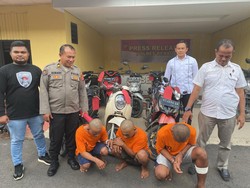 Curi 9 Motor Pengunjung Porprov Kaltim, 3 Pria di Berau Ditangkap