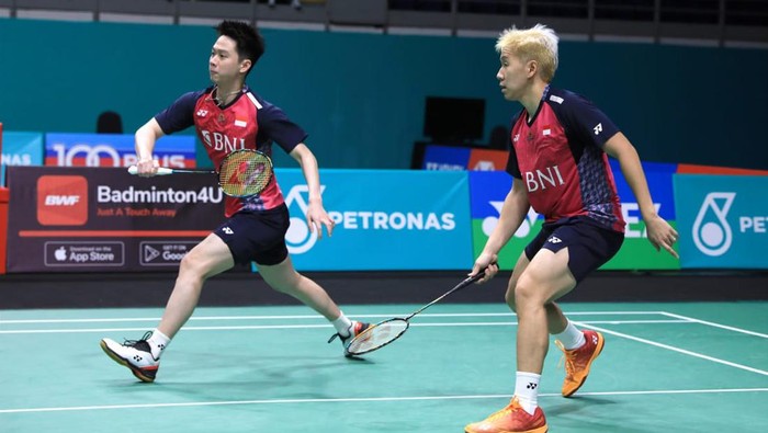 Kevin/Marcus tersingkir dari India Open 2023. (Foto: dok. PBSI)