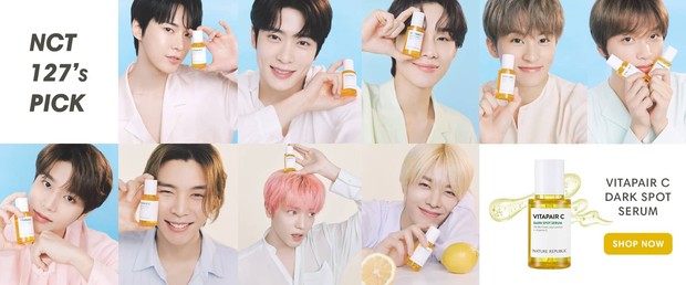 NCT 127 telah menjadi brand ambassador Nature Republic sejak 2020 / Foto: instagram.com/naturerepublicph
