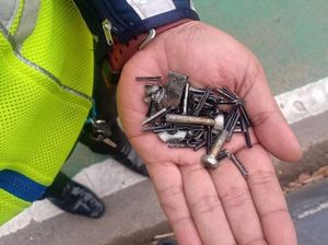 Polisi Temukan Ranjau Paku di Semanggi Jakpus, Ini Penampakannya