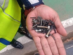 Polisi Temukan Ranjau Paku di Semanggi Jakpus, Ini Penampakannya
