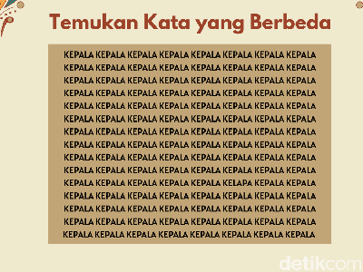 Uji Kejelian Mata Lewat Tebak Kata, Bisa Jawab Kurang dari 5 Detik?