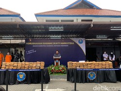 BNN Musnahkan 222,697 Kg Ganja Kering yang Dikendalikan dari Lapas