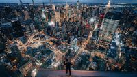 Melihat Kota New York dari Balkon Langit