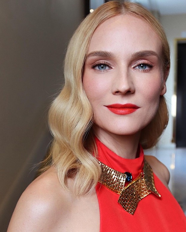Makeup Diane Kruger yang cocok untuk tampilan glamor buat Imlek/