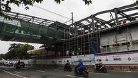 Potret Terkini Pembangunan Halte Terintegrasi Stasiun Juanda