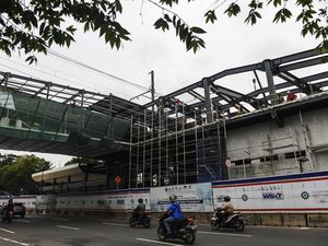 Potret Terkini Pembangunan Halte Terintegrasi Stasiun Juanda
