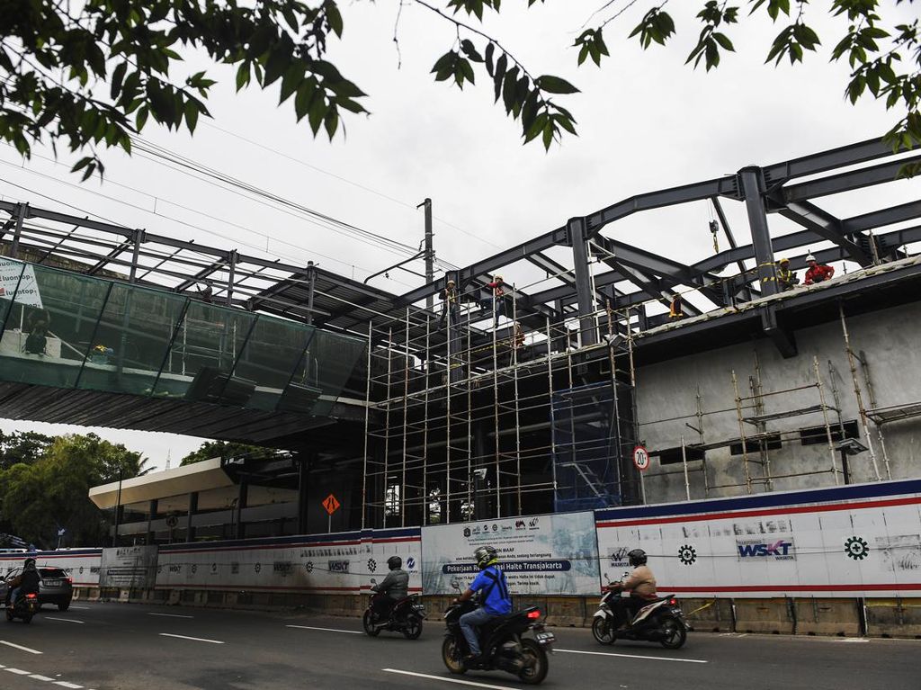 Potret Terkini Pembangunan Halte Terintegrasi Stasiun Juanda Potret Terkini Pembangunan Halte Terintegrasi Stasiun Juanda